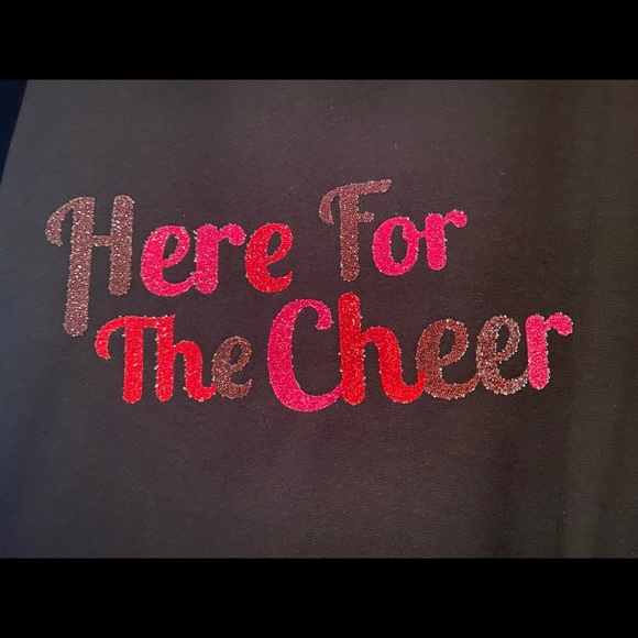 New Years sparkle pullover Here for the Cheer beaded, sparkle sweatshirt XL new! - Picture 3 of 4